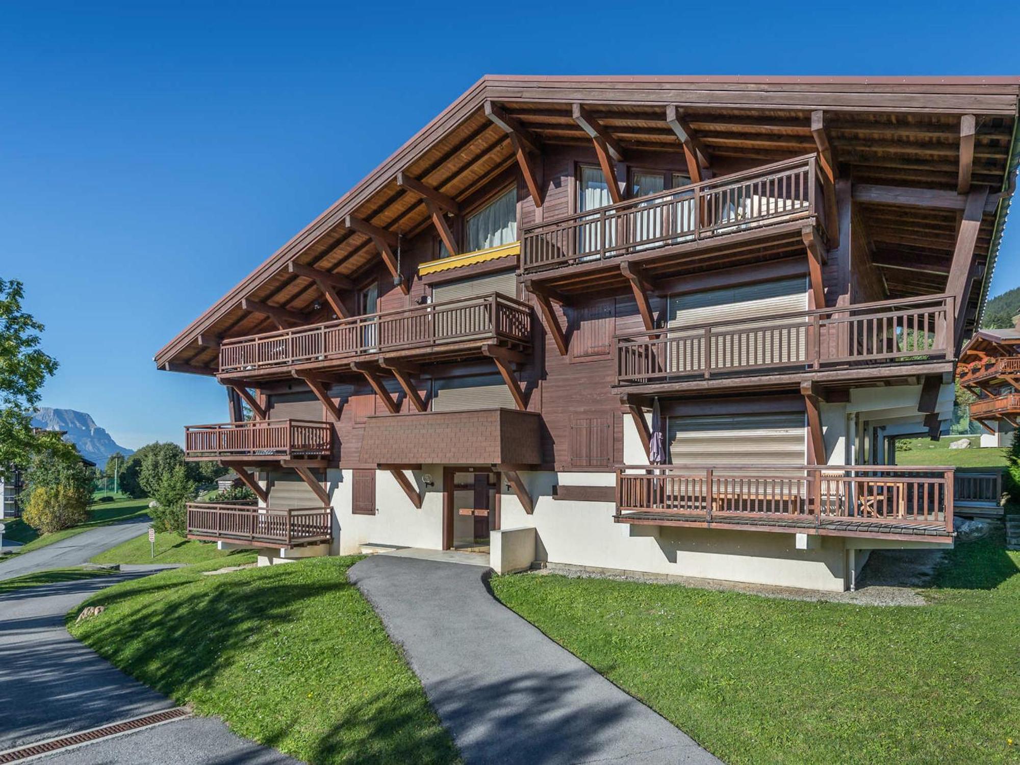 Studio 4 Pers - Balcon - Proximite Pistes Et Golf - Tv - Garage - Animaux Ok - Tennis En Ete - Fr-1-453-82 Megeve Exterior photo